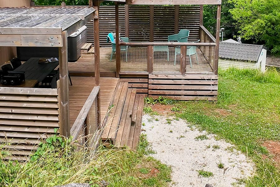 Campground accommodations in the Dordogne